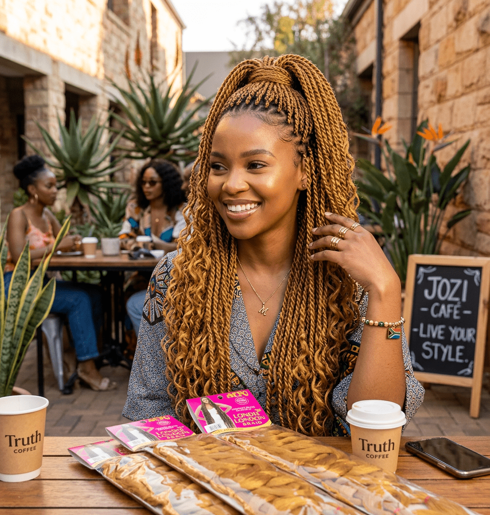 Afro Londie London Braid – Golden Yellow – Long Braiding Hair Extensions