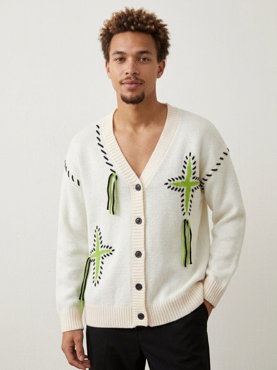 Men’s White Knit Cardigan Johannesburg
