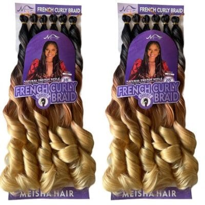Meisha French Curly Braid - 28 Inch - Pack of 2 - Color C13