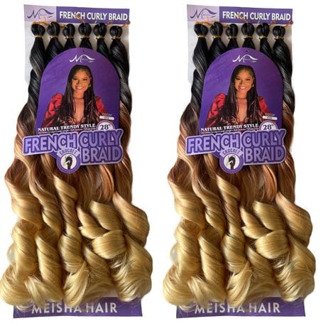 Meisha French Curly Braid – 28 Inch – Pack of 2 – Color C13