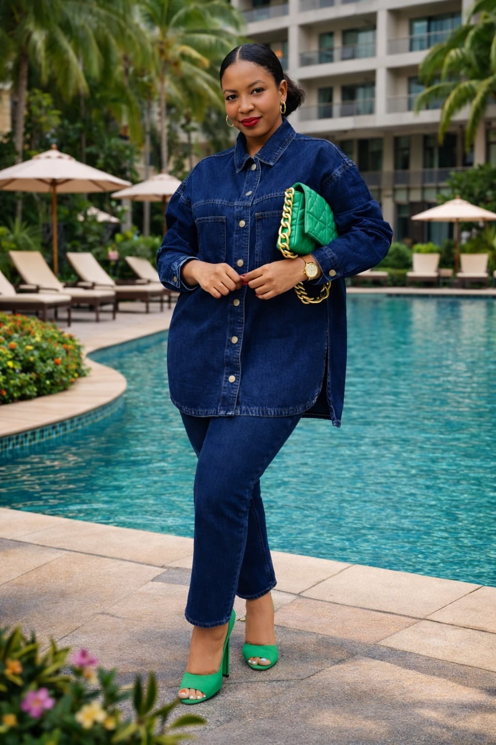 Ladies 2PC Denim