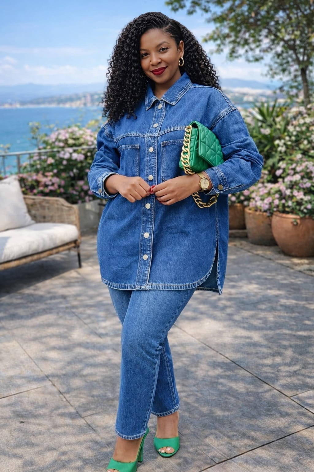 Ladies 2PC Denim