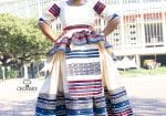 Striped Traditional Xhosa Dress for Women