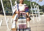 Striped Traditional Xhosa Dress for Women