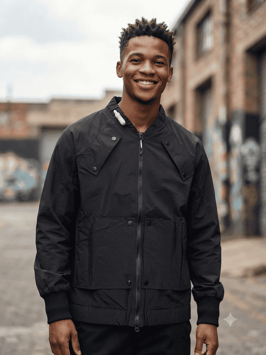 Mens Black Jacket Utility Zip for Sale South Africa