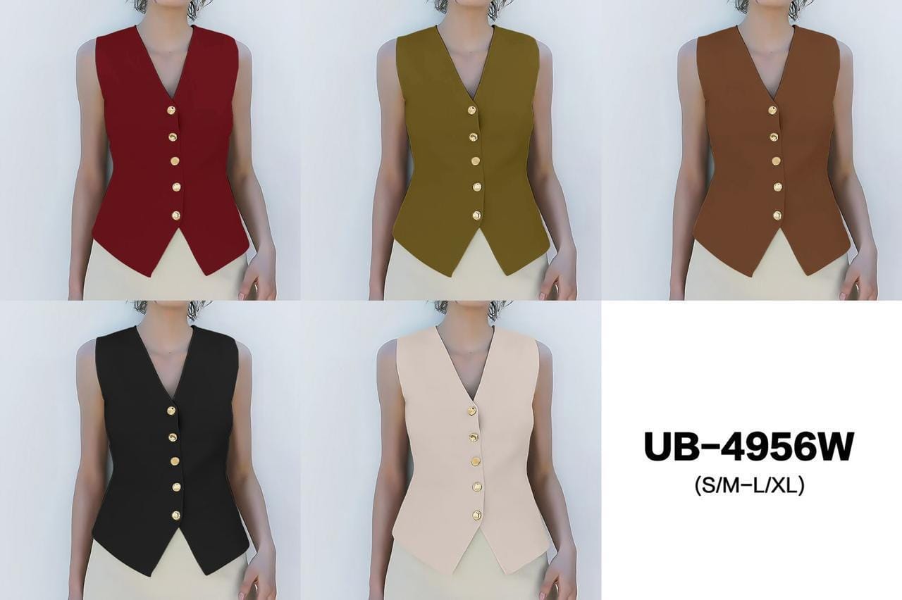 Ladies Waistcoat 5 Colours