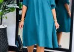 Camel Brown Shirt Dress for Women