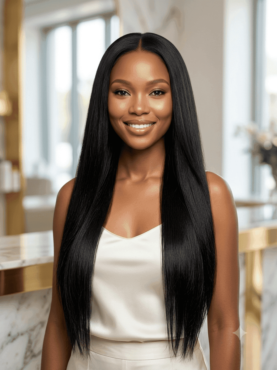 Dark Grey Yaki Straight Braiding Hair Extensions for Women