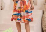 Paisley Print Midi Skirt for Women