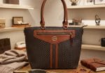 Tan Brown Monogram Tote Bag for Women