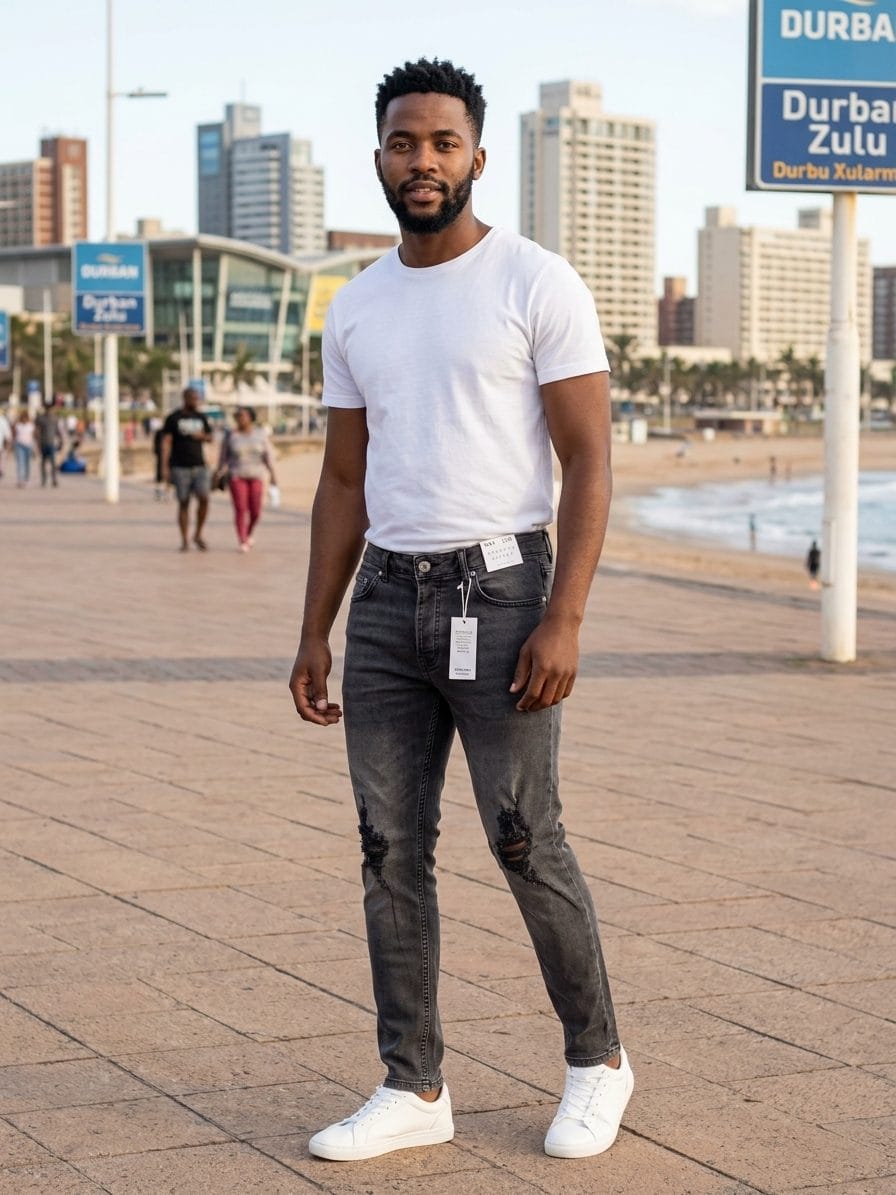 Slim Fit Jeans Durban – Stylish Grey 5-Pocket Bargain